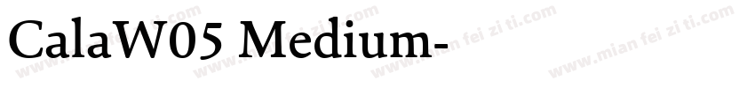 CalaW05 Medium字体转换